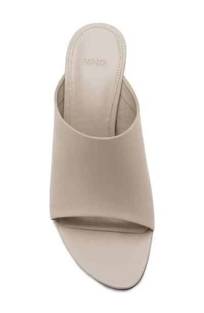 Mango Wedge Slide Sandal In Neutral