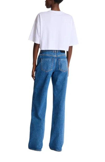 Balmain Plage Print T-shirt In White