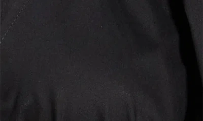 Wayf Jess Drawstring Stretch Cotton Poplin Top In Black