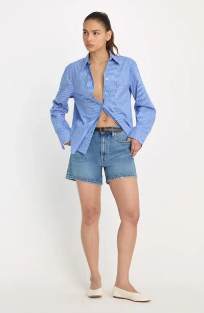 Good American Everyday Denim Shorts In Blue