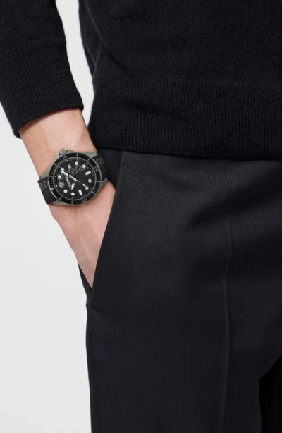 Versace Greca Force Watch In Black