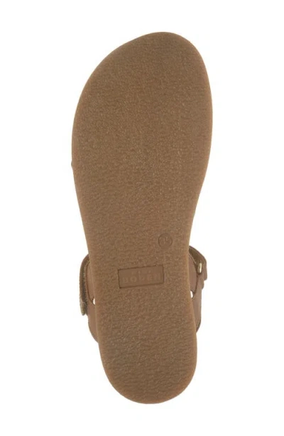 Boden Kids' Girls Crossed Leather Sandals In Brown | Size 33