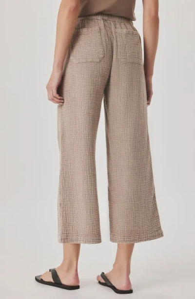 Splendid Adele Cotton Gauze Drawstring Pants In Neutral