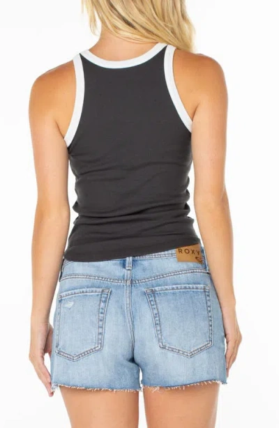 Roxy Boardwalk Rib Tank In Black