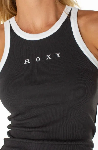 Roxy Boardwalk Rib Tank In Black