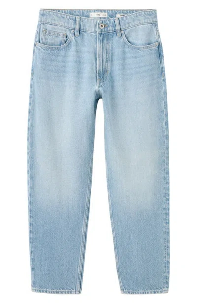 Mango Sammy Cropped Carrot-fit Jeans Light Blue