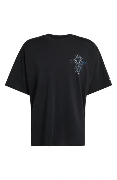 Adidas Originals Adidas Los Angeles Cotton Graphic T-shirt In Black