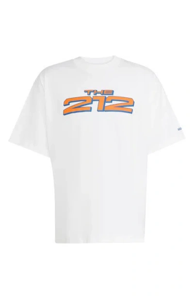 Adidas Originals Adidas New York City Cotton Graphic T-shirt In White