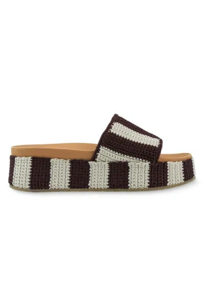 The Sak Olivia Platform Sandal In Brown
