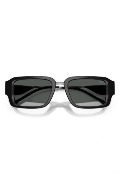Diesel ® 52mm Rectangular Sunglasses In Black