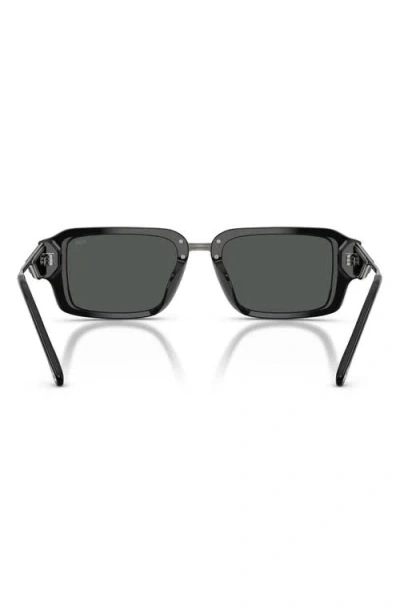 Diesel ® 52mm Rectangular Sunglasses In Black