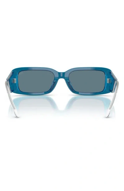 Diesel ® 53mm Rectangular Sunglasses In Blue