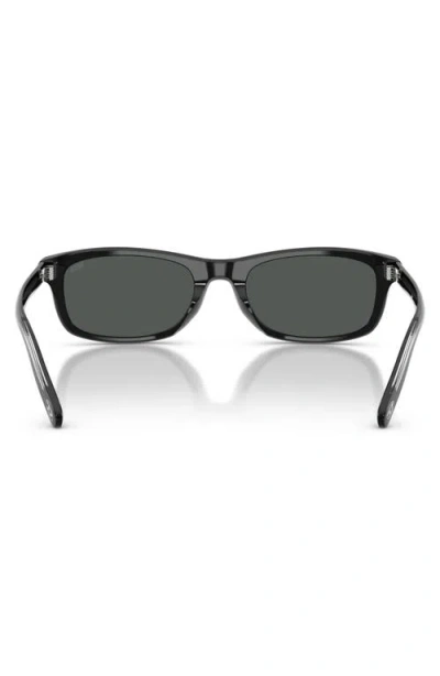 Diesel ® 54mm Rectangular Sunglasses In Black