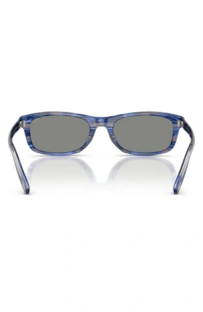 Diesel ® 54mm Rectangular Sunglasses In Blue
