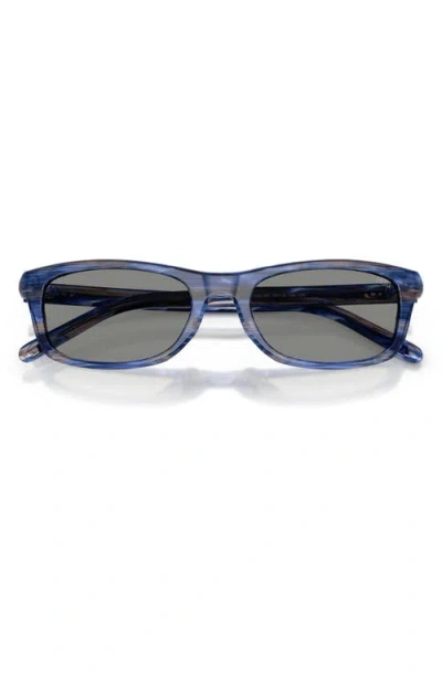 Diesel ® 54mm Rectangular Sunglasses In Blue