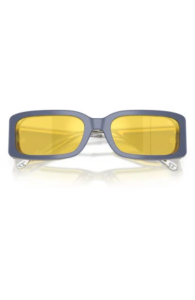 Diesel ® 53mm Rectangular Sunglasses In Blue