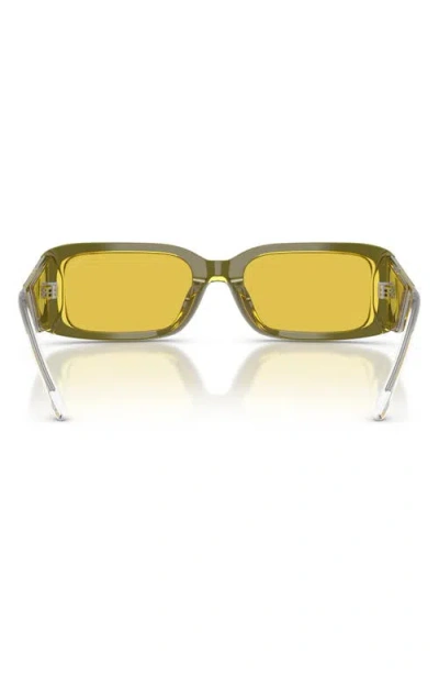 Diesel ® 53mm Rectangular Sunglasses In Blue