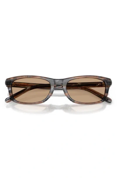 Diesel ® 54mm Rectangular Sunglasses In Brown