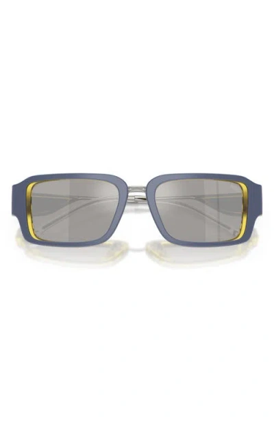 Diesel ® 52mm Rectangular Sunglasses In Blue