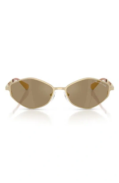 Michael Kors Gold Coast 56mm Angular Sunglasses In Multi