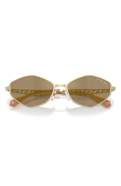 Michael Kors Gold Coast 56mm Angular Sunglasses In Multi