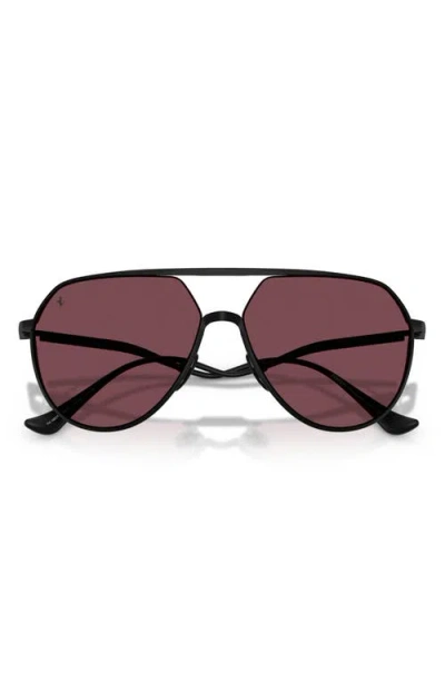 Ferrari Pilot-frame Sunglasses In Brown