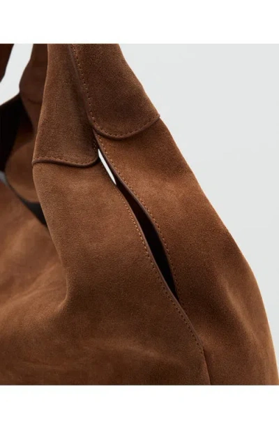 Mango Shoulder Bag In Brown