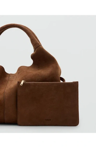 Mango Shoulder Bag In Brown