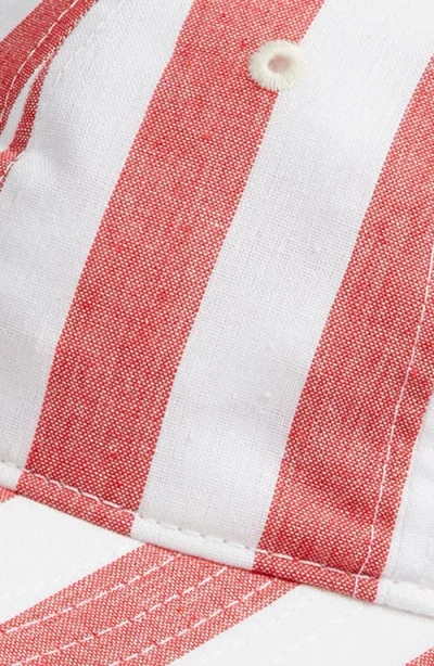 Echo Cassis Stripe Cotton Baseball Cap In Multi