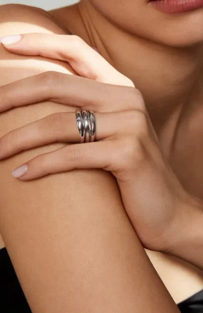 Retro Chic Ostuni Silver Ring In Silver