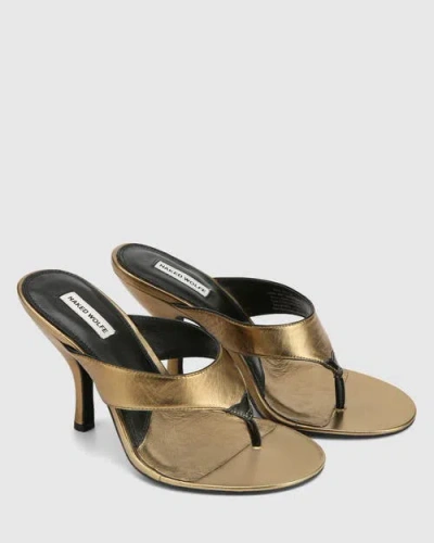 Naked Wolfe Martine Bronze Leather In Gold