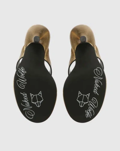 Naked Wolfe Martine Bronze Leather In Gold