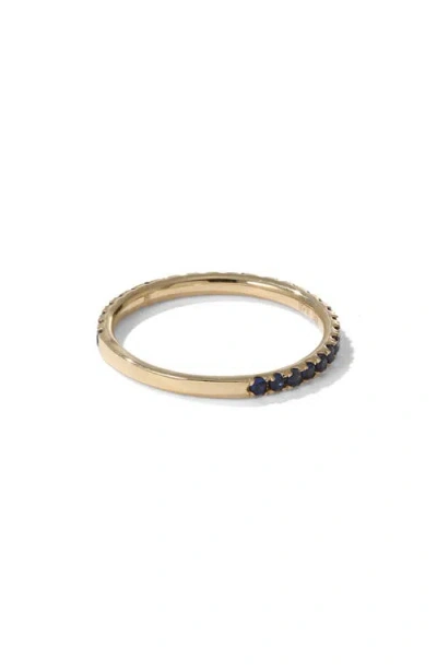 Mark Henry Thread Sapphire Ring In Black