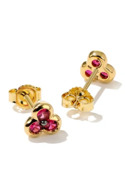 Mark Henry Trinity Stud Earrings In Gold