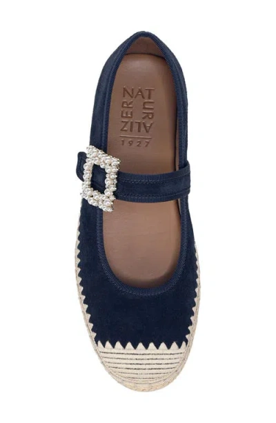 Naturalizer Java Mary Jane Espadrille Flat In Blue