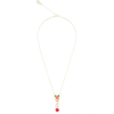 Bill Skinner Studio Apple & Mouse Blossom Pendant In Multi