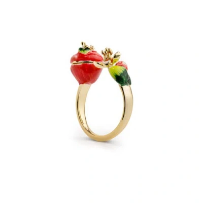 Bill Skinner Studio Apple Blossom & Mouse Ring In Multi