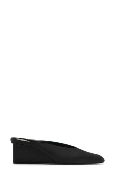 Mango Square Toe Wedge Shoe In Black