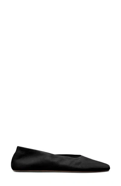 Mango Ballet Flat In Black