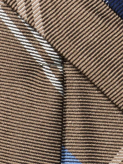 Paul Fredrick Patterned Woven Silk Tie In Multi