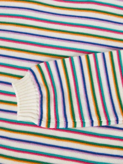 Robert Talbott Hilton Multi Stripe Rollneck Sweater In Multi