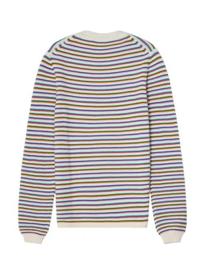 Robert Talbott Hilton Multi Stripe Rollneck Sweater In Multi