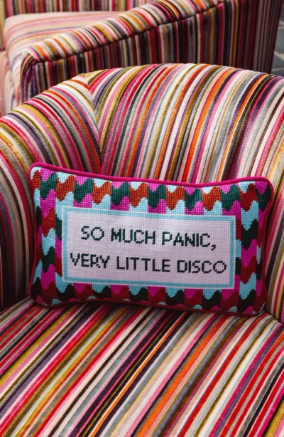Furbish Panic At The Disco Needlepoint Pillow In Multi