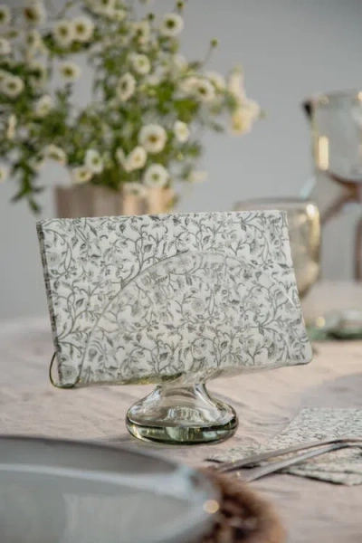 Villa Lua Home Handblown Napkin Holder In Neutral