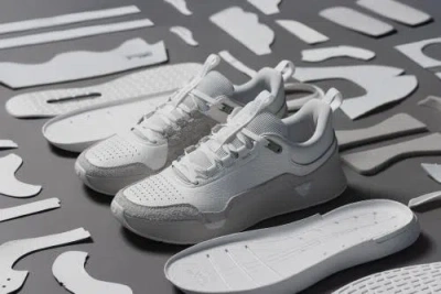 While On Earth™ Leather Trainer In White