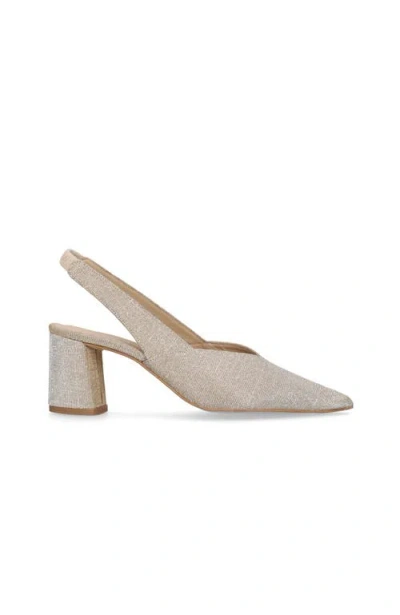 Mascaro Block Heel Glitzy Slingback In Multi