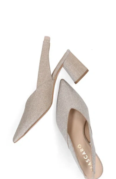 Mascaro Block Heel Glitzy Slingback In Multi
