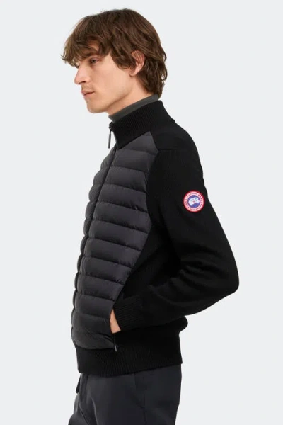 Canada Goose Down-merino Wool Hybridge Puffer Jacket In Black
