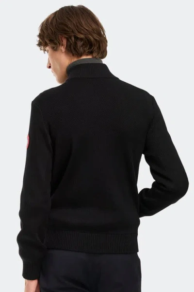 Canada Goose Down-merino Wool Hybridge Puffer Jacket In Black