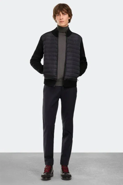 Canada Goose Down-merino Wool Hybridge Puffer Jacket In Black